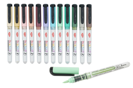 feutre acrylique pointe pinceau pastel - Marqueurs peinture – 10doigts.fr