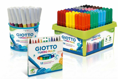 Feutres GIOTTO Turbo Maxi - Pointe large - Feutres pointes larges – 10doigts.fr