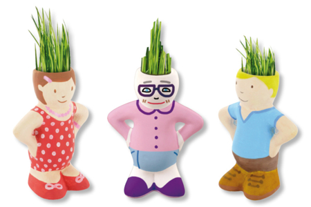 Figurine en terre cuite à coiffer - Supports en céramique à décorer – 10doigts.fr