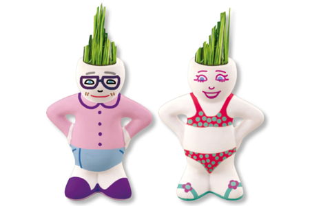 Figurine en terre cuite à coiffer - Supports en céramique à décorer – 10doigts.fr