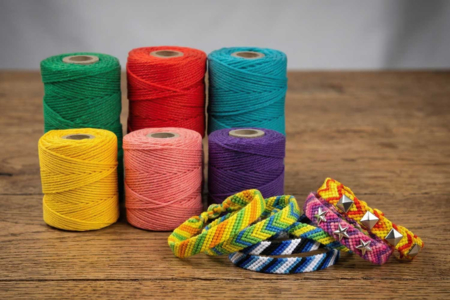 fil pour bracelets - Fil coton, échevette – 10doigts.fr