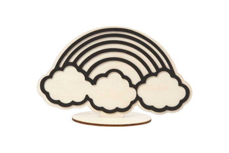 Firgurines en bois avec relief - arc-en-ciel - Livres et Kits de modelage – 10doigts.fr