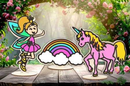 Firgurines en bois avec relief - Thème légendes Fantastique - Livres et Kits de modelage – 10doigts.fr