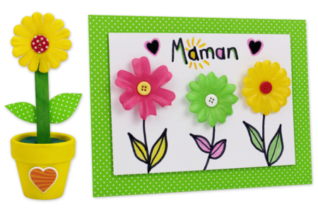 Fleurs en tissu - Fleurs et feuilles décoratives – 10doigts.fr