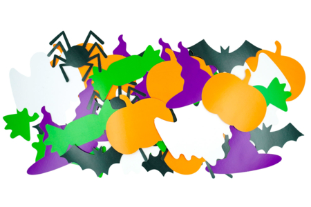 formes d'halloween en papier - Supports d'Halloween à décorer – 10doigts.fr