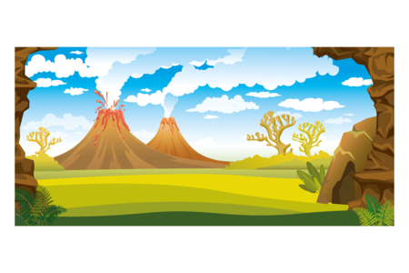 Fresque dinosaures + gommettes - Gommettes Histoires et décors – 10doigts.fr