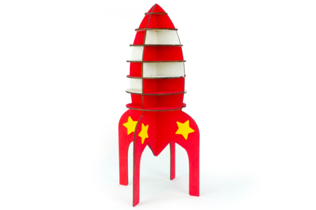 fusée étoiles - Stickers en mousse – 10doigts.fr