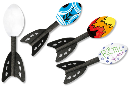 Fusée rocket volante et rebondissante - Plastique Opaque – 10doigts.fr