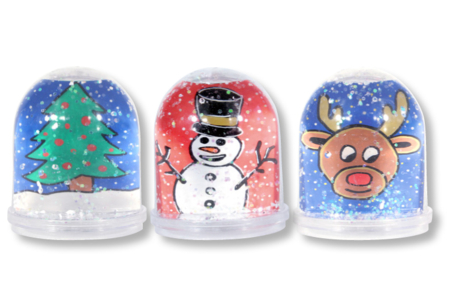 globe photo - boule à neige - Plastique Transparent – 10doigts.fr