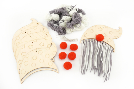 Gnome a accrocher sapin - Objets en bois Noël – 10doigts.fr