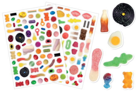 gommettes bonbon - Gommettes Réalistes – 10doigts.fr