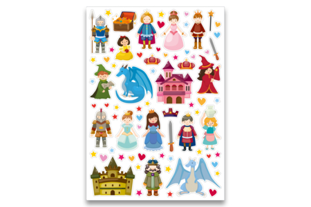 gommettes château et sorcières - Gommettes Histoires et décors – 10doigts.fr