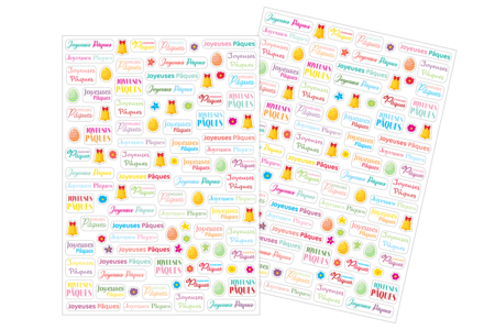 gommettes enfants pâques - Gommettes Pâques – 10doigts.fr