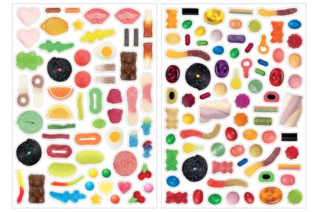 gommettes friandises - Gommettes Réalistes – 10doigts.fr