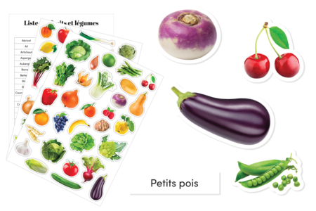 GOMMETTES FRUITS - Gommettes Fleurs, Fruits et Légumes – 10doigts.fr