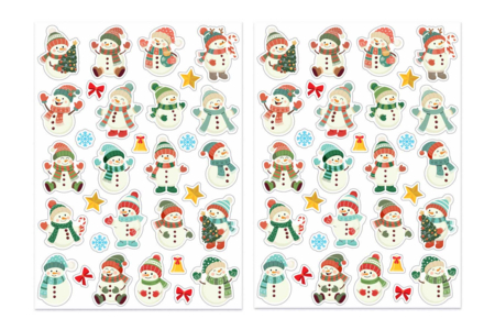 gommettes hiver bonhomme - Gommettes Noël – 10doigts.fr