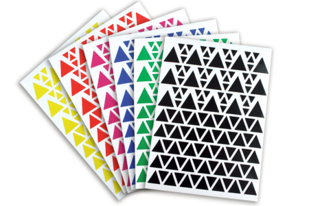 gommettes triangles - Gommettes formes assorties – 10doigts.fr