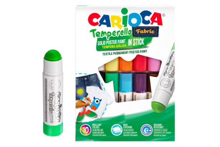 gouache solide en stick pour textiles tissus - Peinture textile – 10doigts.fr