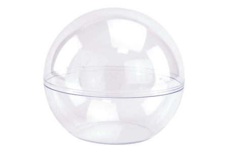 grande boule en plastique transparent - Boule à neige, Cloche – 10doigts.fr