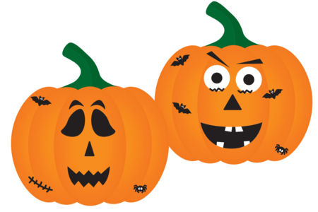 grandes citrouilles gommettes décorées - Kits créatifs Halloween – 10doigts.fr