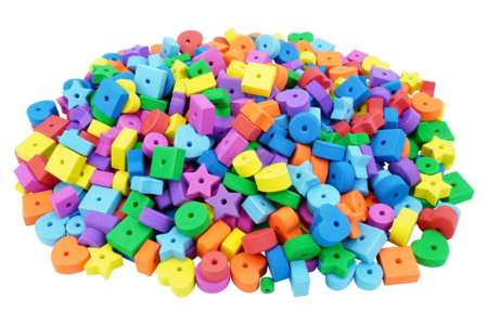 grosses perles caoutchouc enfants - Perles enfant – 10doigts.fr