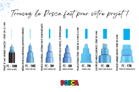 GUIDE POSCA - Feutres pointes fines – 10doigts.fr