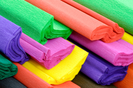 guirlande crépon fleurs - Papier crépon – 10doigts.fr