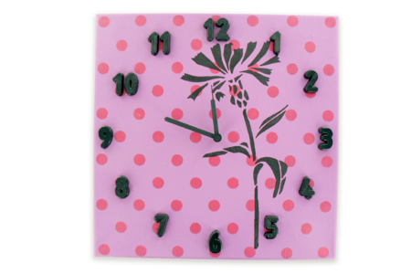 horloge carré - Objets pour le bureau – 10doigts.fr