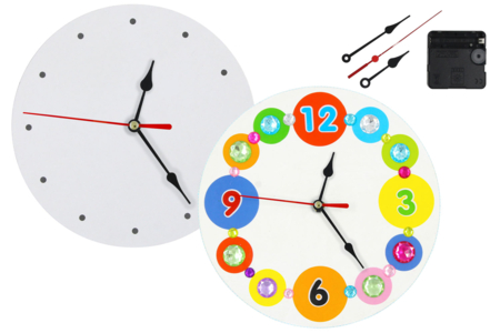 horloge carton - Objets pour le bureau – 10doigts.fr