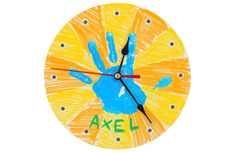 horloge empreinte - Objets pour le bureau – 10doigts.fr