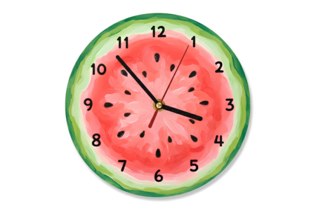 horloge pasthèque - Horloges à fabriquer – 10doigts.fr