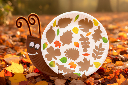 Idee Activite Automne Assiette Escargot - Activités manuelles Automne – 10doigts.fr