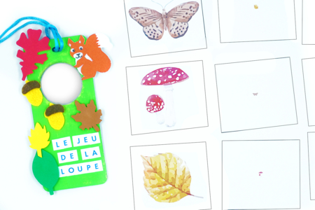 Jeu Enfant Automne Loupe - Activités manuelles Automne – 10doigts.fr