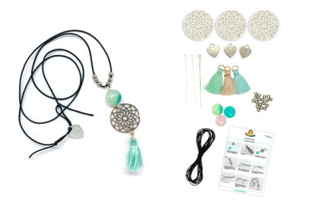 kit 3 sautoirs à fabriquer - Colliers et chaines – 10doigts.fr