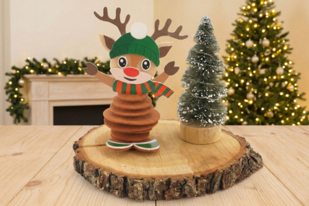 kit 6 rennes en feutrine - Kits créatifs de Noël pour les enfants – 10doigts.fr