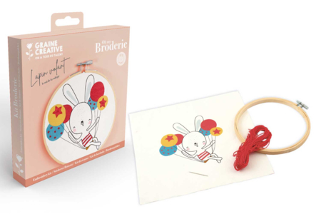 Kit broderie partielle Lapin couture - Kits Mercerie – 10doigts.fr