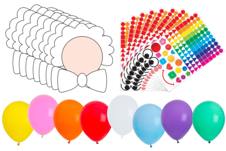 kit clown en ballons - Kits créatifs Carnaval - Activités manuelles et de bricolage pour Carnaval – 10doigts.fr