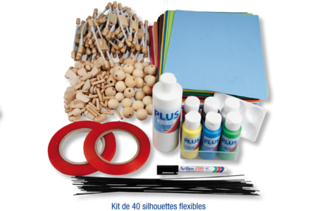 Kit de 40 silhouettes flexibles - Jeux et Jouets en bois – 10doigts.fr