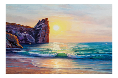 Kit diamond painting, Falaise - Diamond Painting : Kit complet – 10doigts.fr