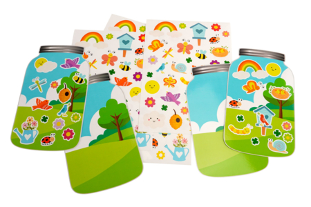 kit gommettes mini monde printemps - Kits animaux et nature – 10doigts.fr
