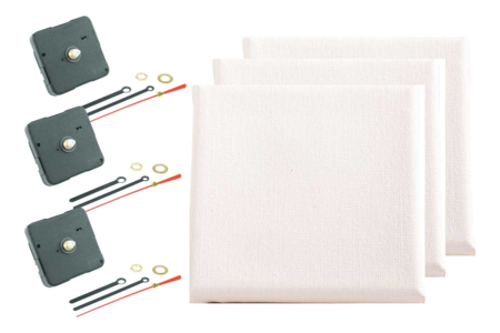 Kit horloges à fabriquer - 3 pièces - Objets pour le bureau – 10doigts.fr