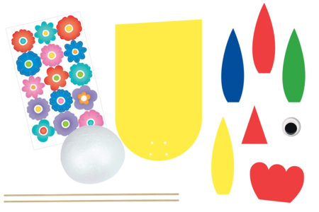 kit papier grande poule - Kits créatifs Pâques – 10doigts.fr