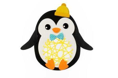Kit pingouins à tisser  - Kits Mercerie – 10doigts.fr