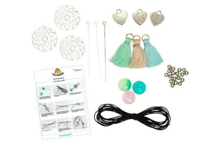 kit sautoirs pastels fête des mères - Colliers et chaines – 10doigts.fr