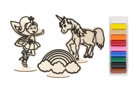 Kit supports bois + pâte à modeler - Livres et Kits de modelage – 10doigts.fr