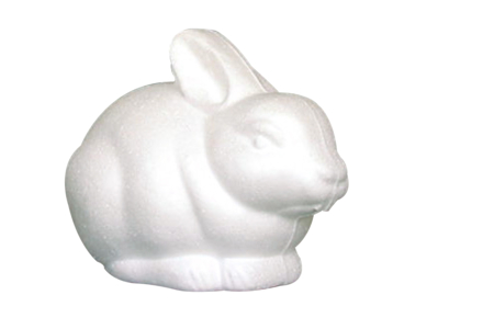 lapin pâques - Polystyrène - Supports à décorer – 10doigts.fr