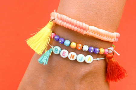 lettre perles rondes - Bijoux messages – 10doigts.fr