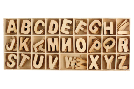 lettres en bois coffret - Lettres et Chiffres – 10doigts.fr