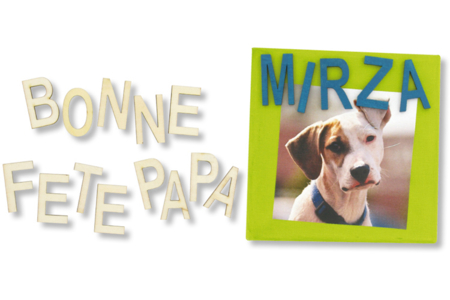 Lettres majuscules en bois naturel  - 10doigts.fr