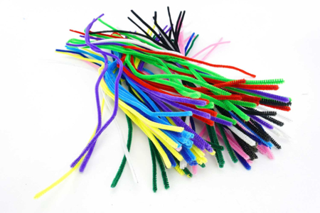 longues chenilles multicolores - Chenilles, cure-pipe – 10doigts.fr